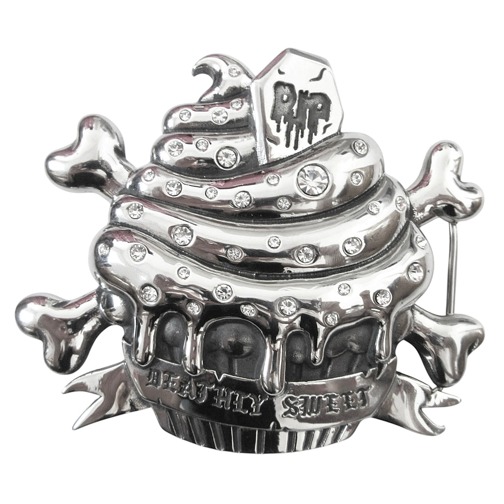 cupcakez belt buckle *clear stones*