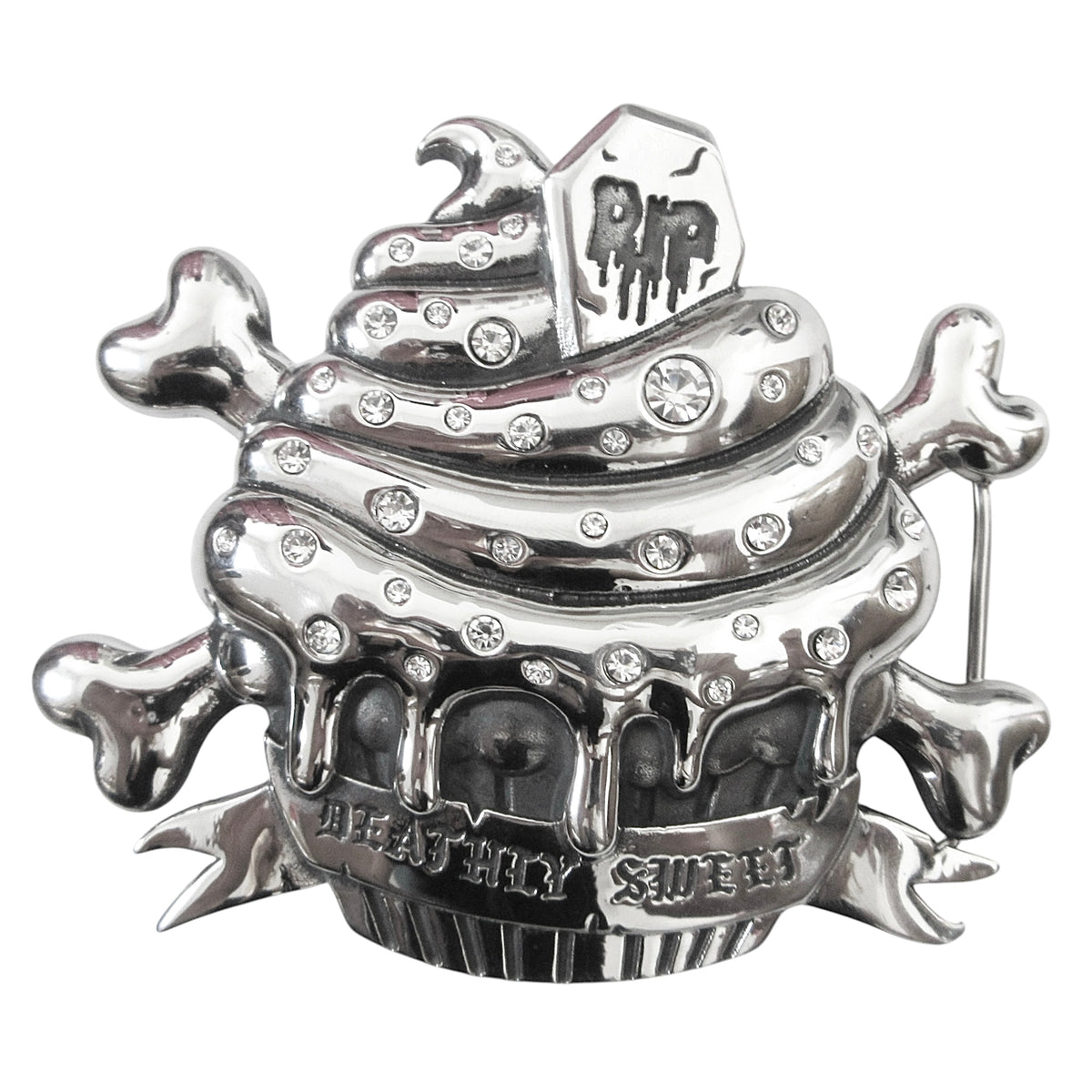 cupcakez belt buckle *clear stones*