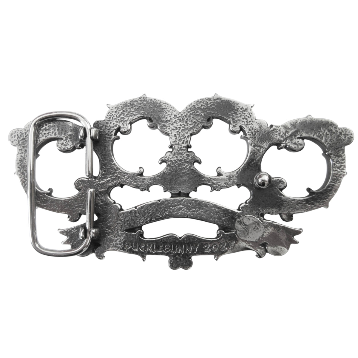 brutal belt buckle *clear stones*