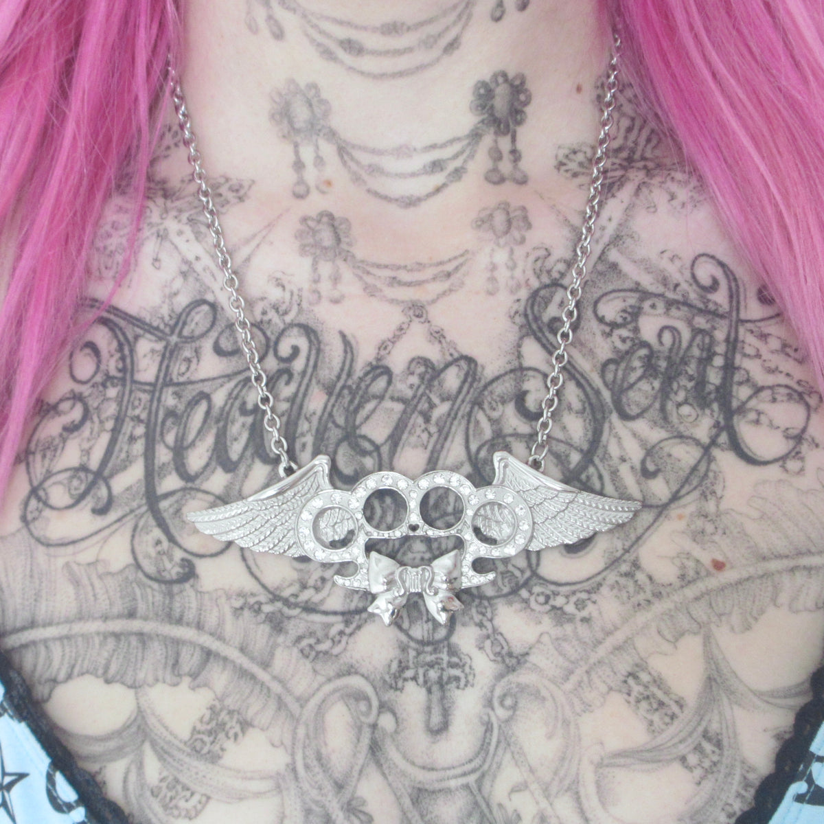 glamour necklace *clear stones*