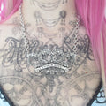 brutal necklace *clear stones*