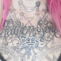 mini brutal necklace *clear stones*