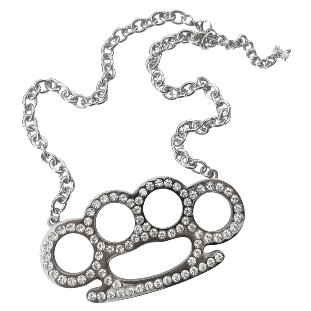 blackout necklace *clear stones*