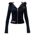 black starkissed hoodie *pink*