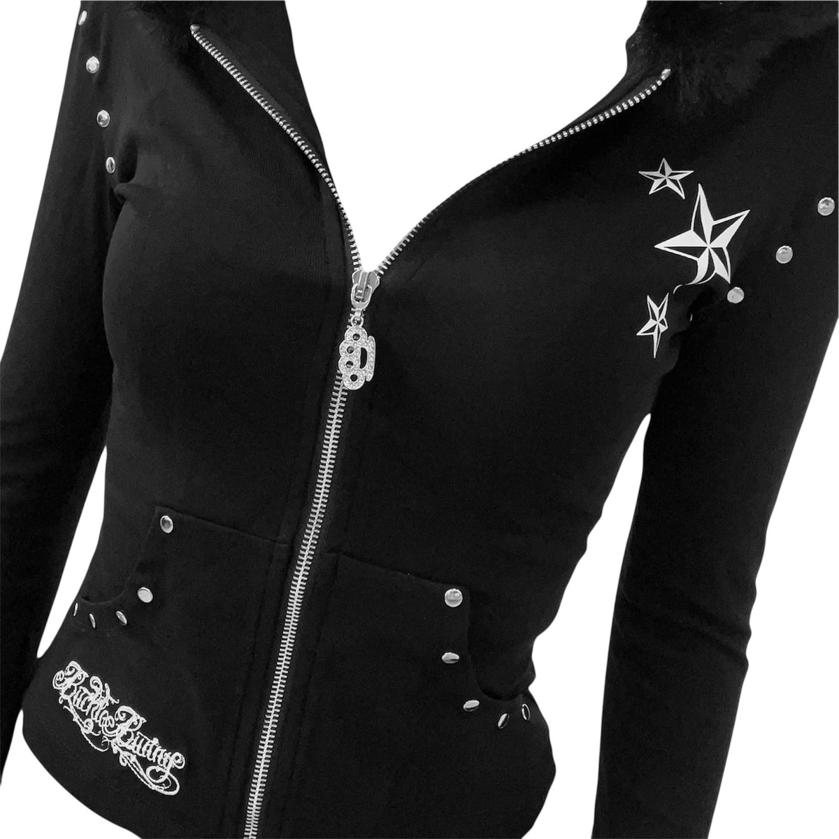 black starkissed hoodie *white*