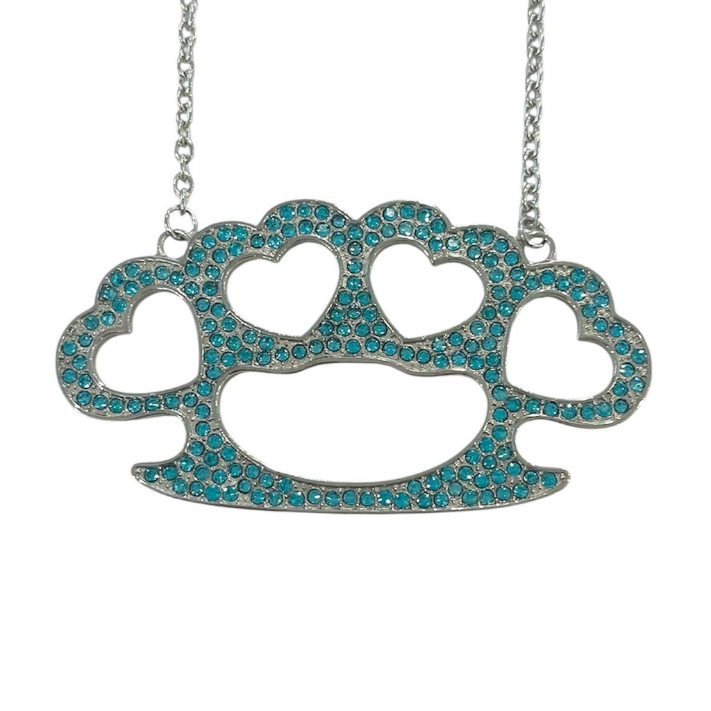 beatdown necklace *aqua stones*