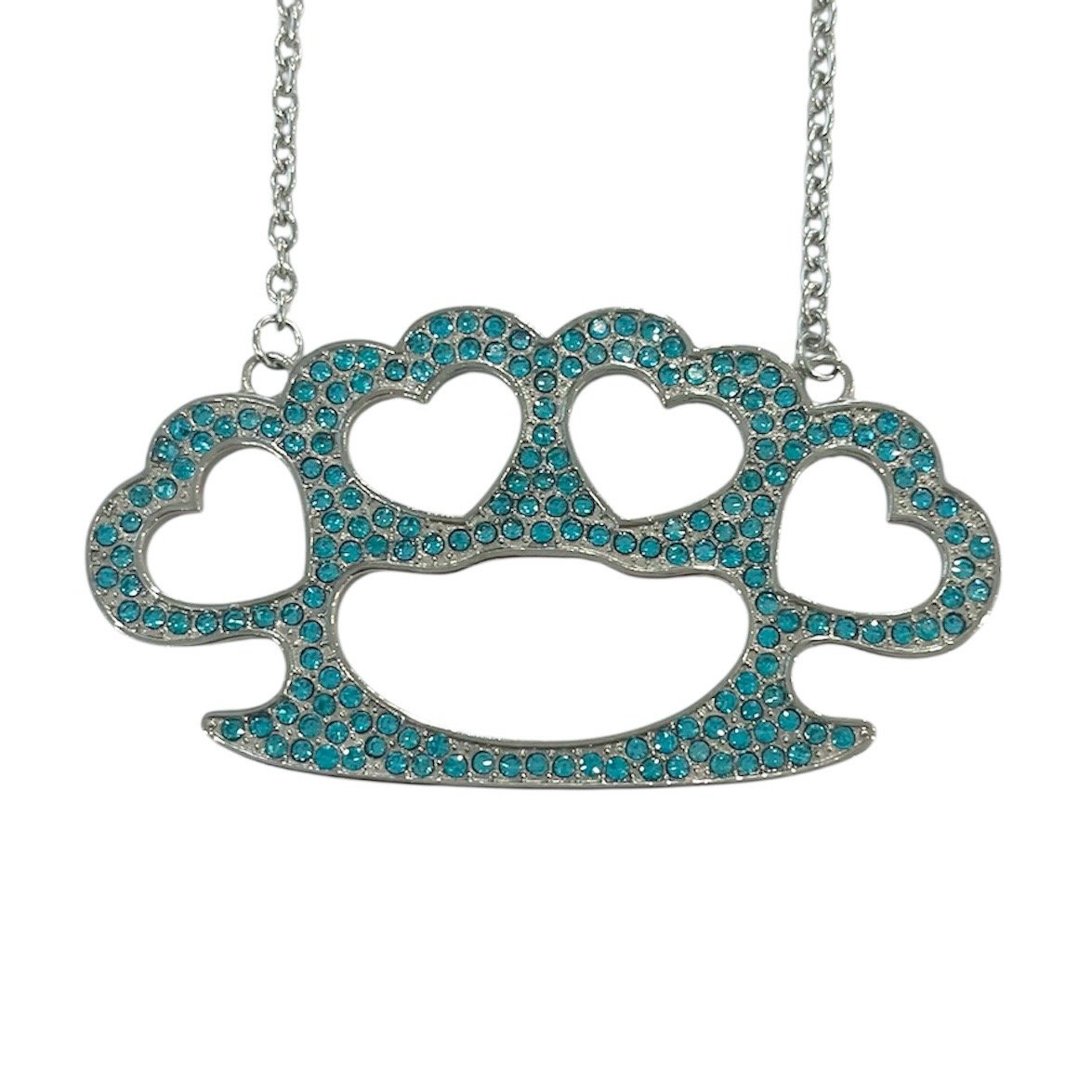 beatdown necklace *aqua stones*