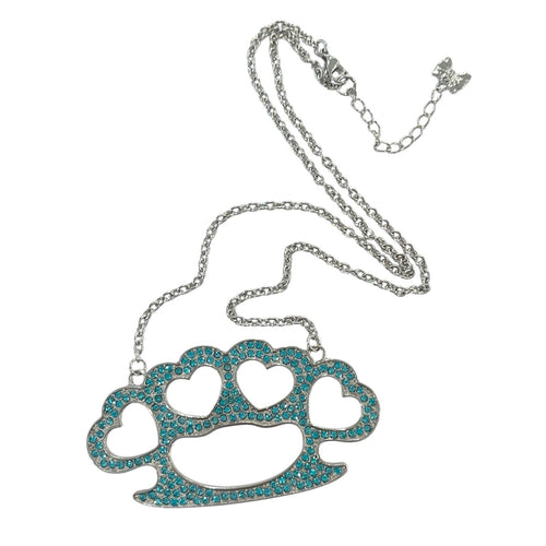 beatdown necklace *aqua stones*
