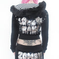 love brains hoodie *silver*