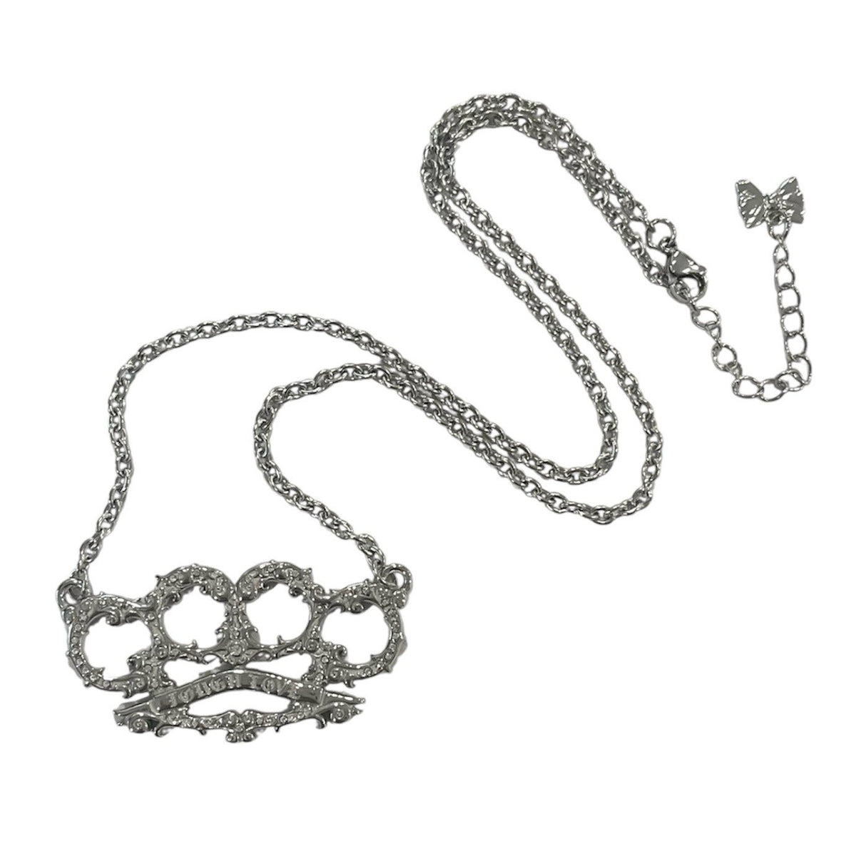 mini brutal necklace *clear stones*