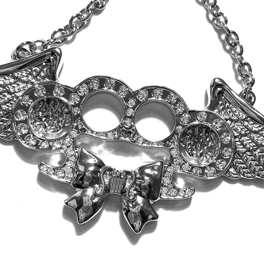 glamour necklace *clear stones*