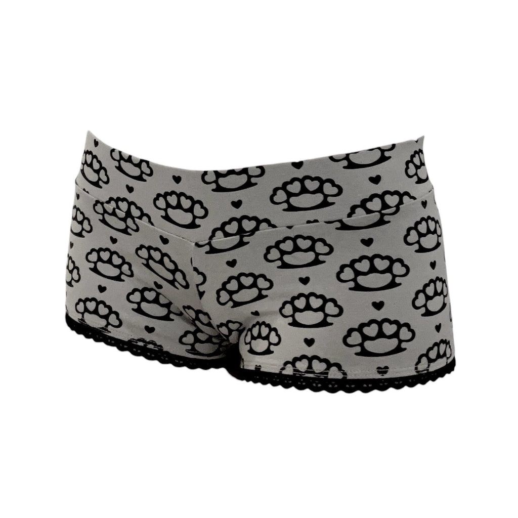 scene queen micro shorts *grey*