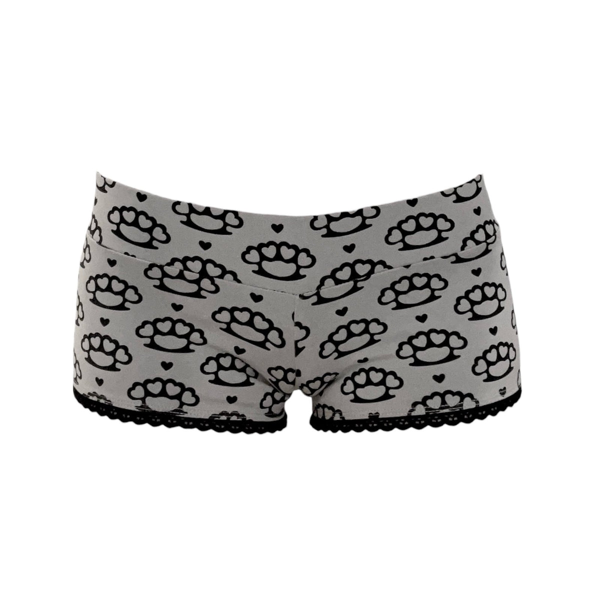 scene queen micro shorts *grey*