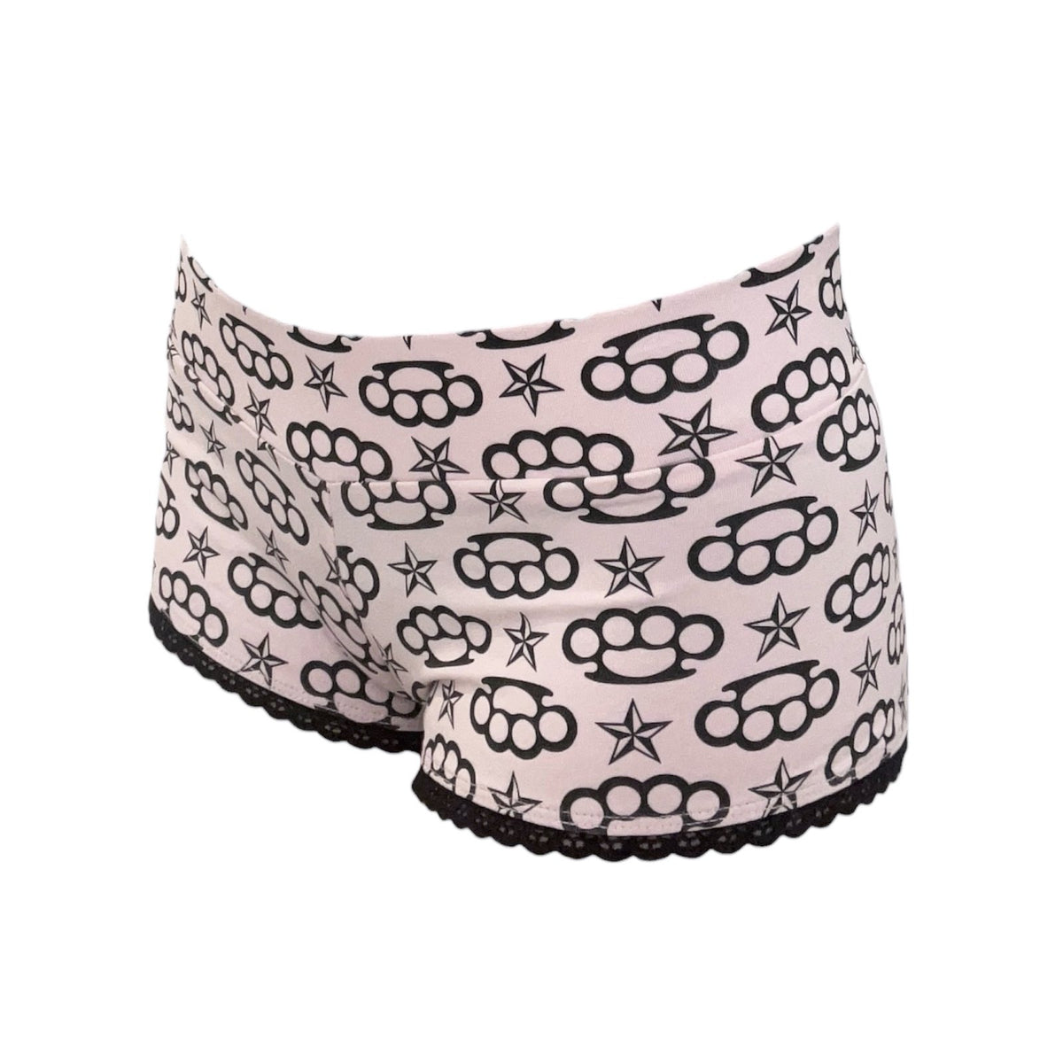 scene queen micro shorts *light pink*