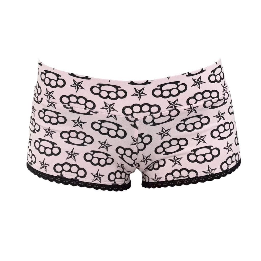 scene queen micro shorts *light pink*