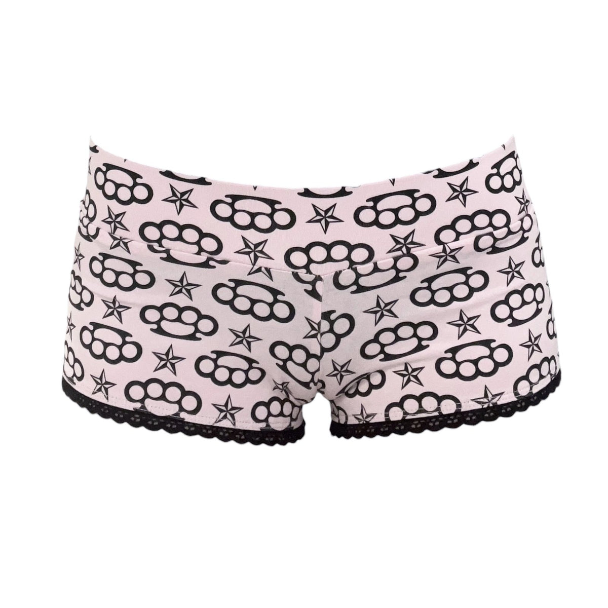 scene queen micro shorts *light pink*