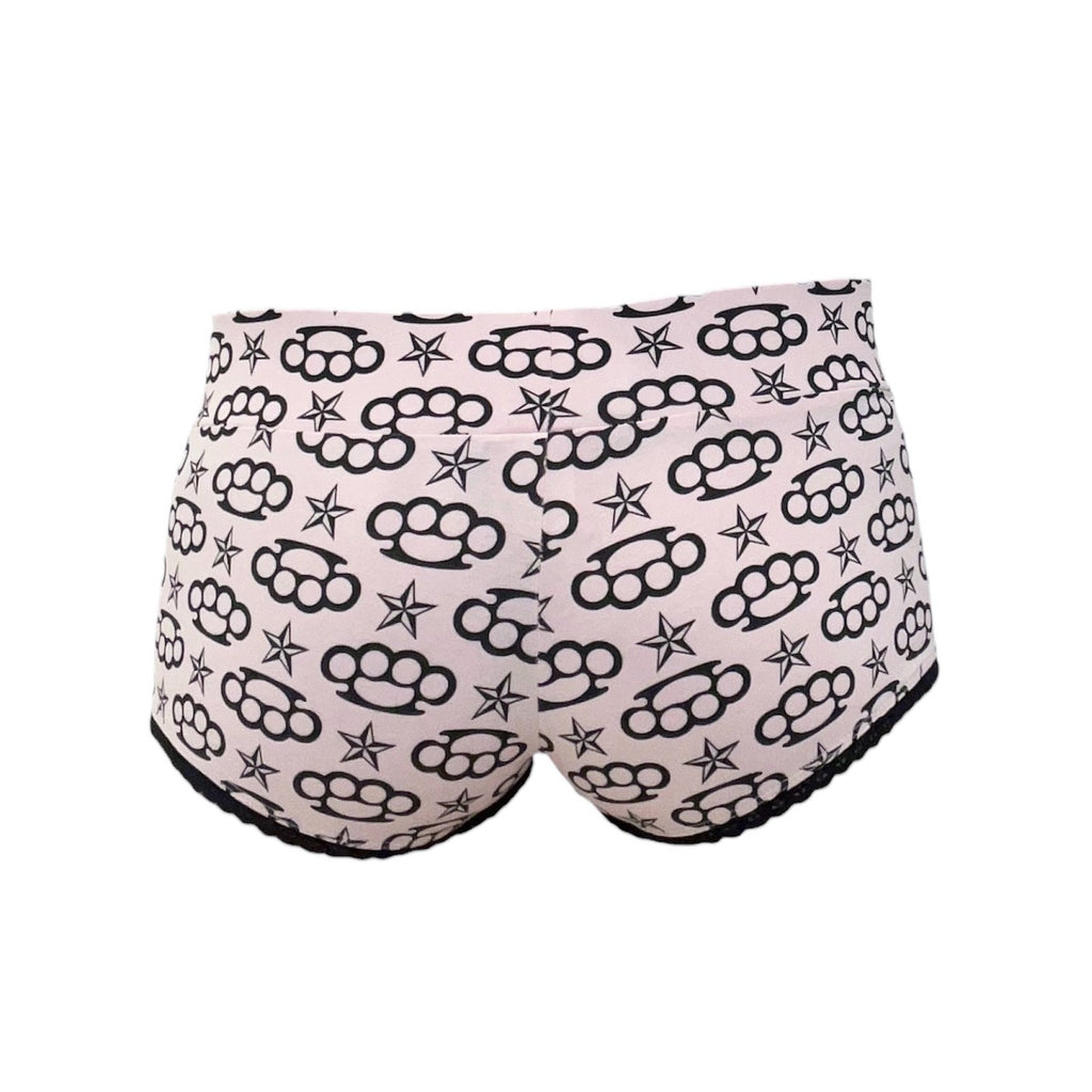 scene queen micro shorts *light pink*