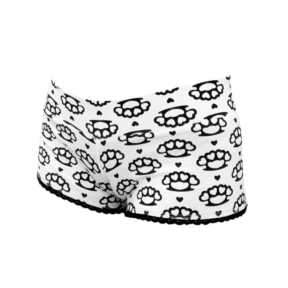 scene queen micro shorts *white*