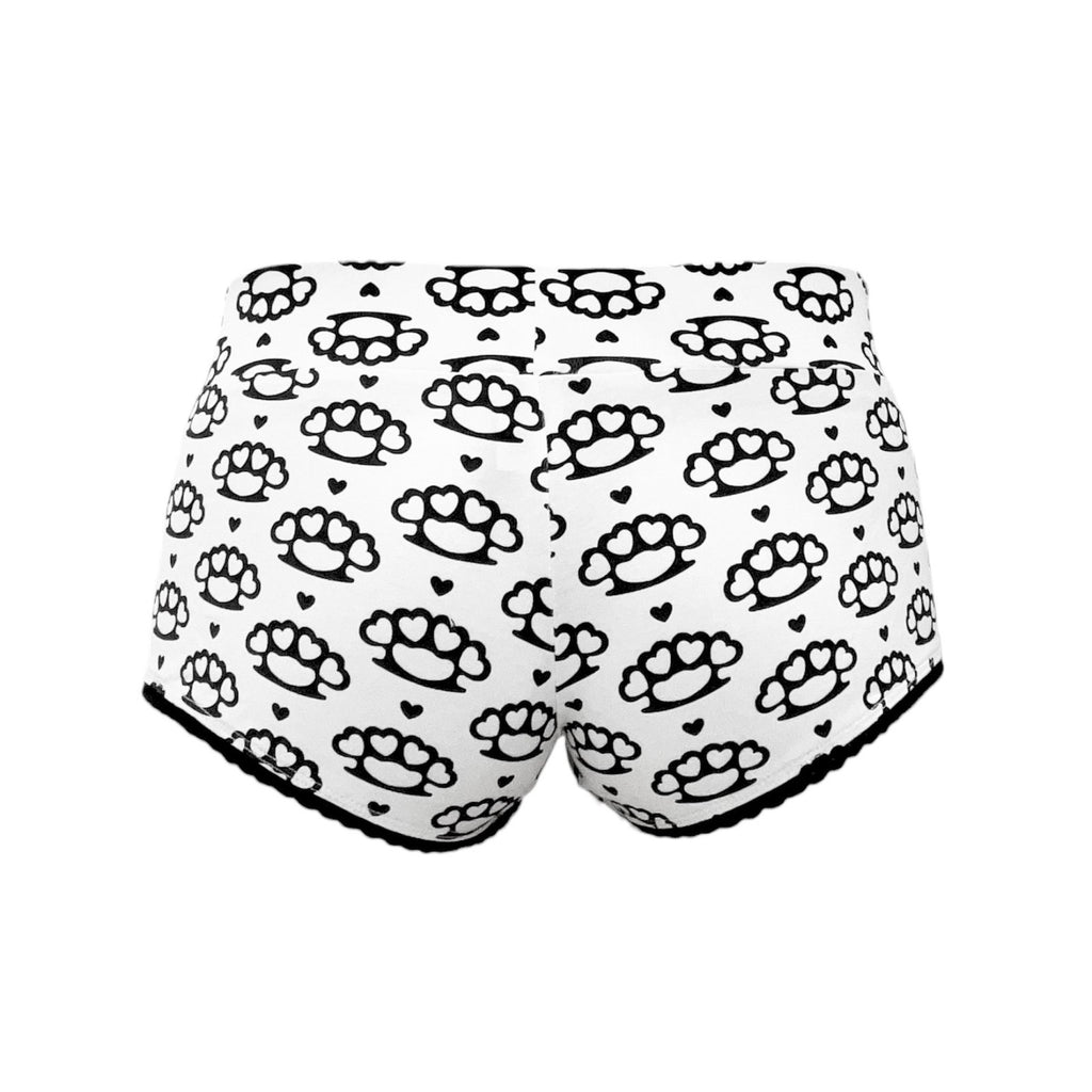 scene queen micro shorts *white*