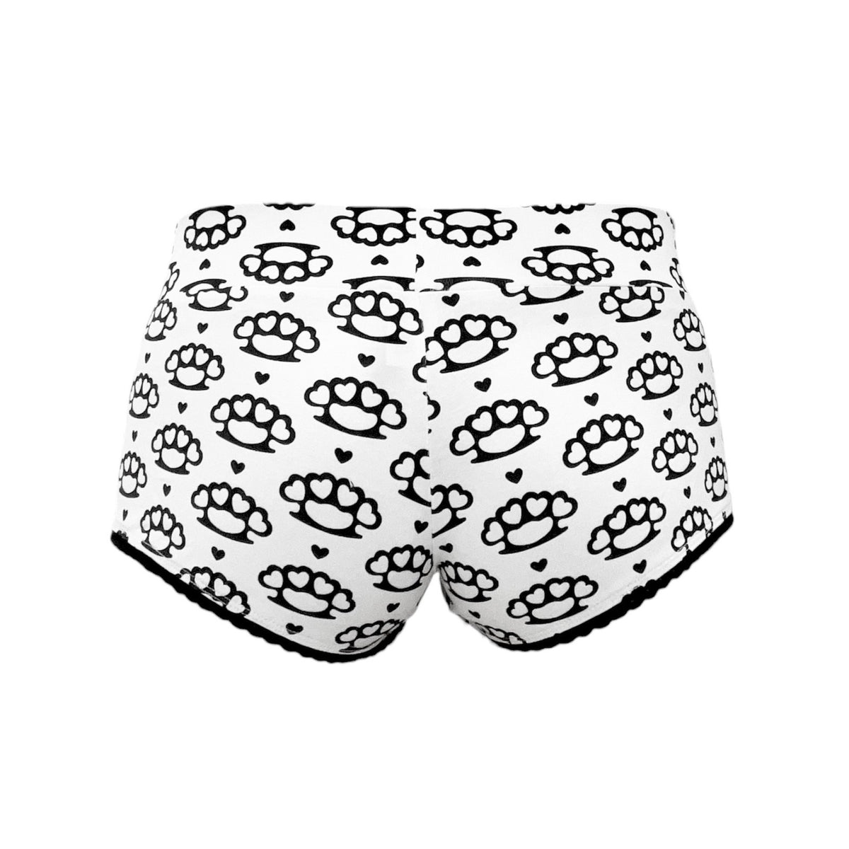 scene queen micro shorts *white*