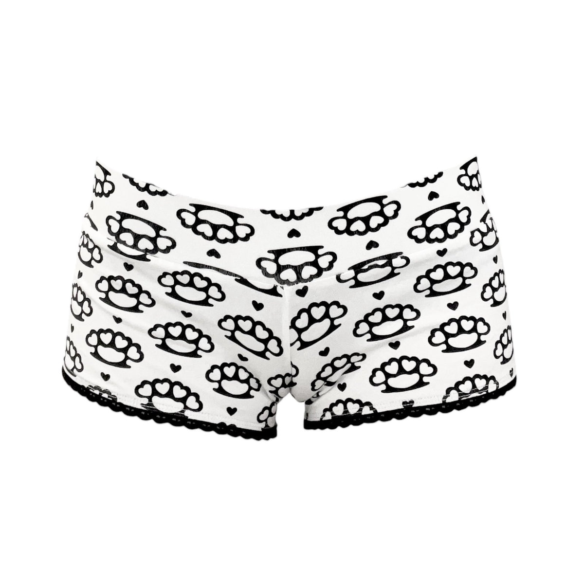 scene queen micro shorts *white*