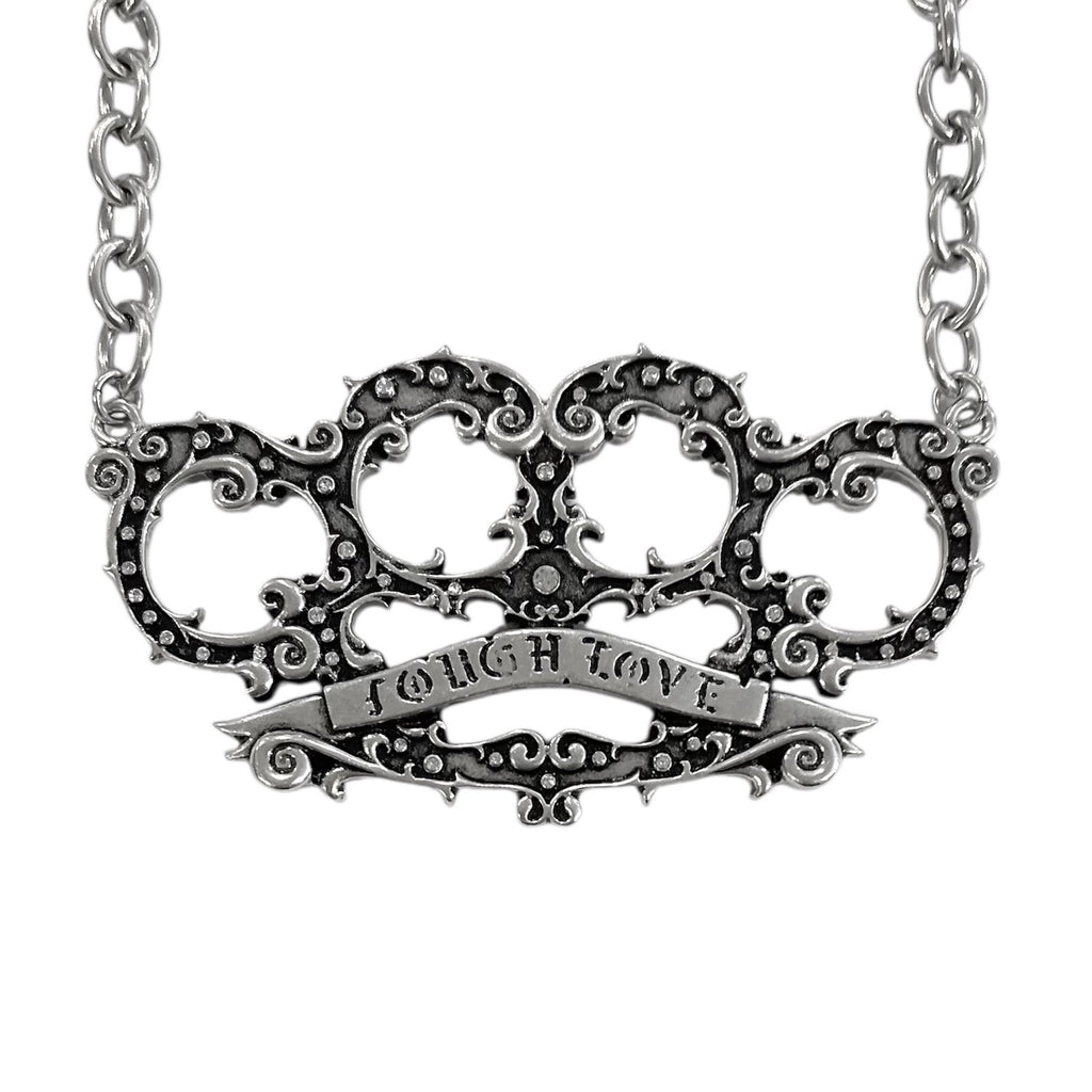 brutal necklace *clear stones*