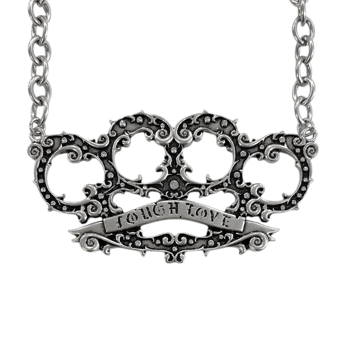 brutal necklace *clear stones*