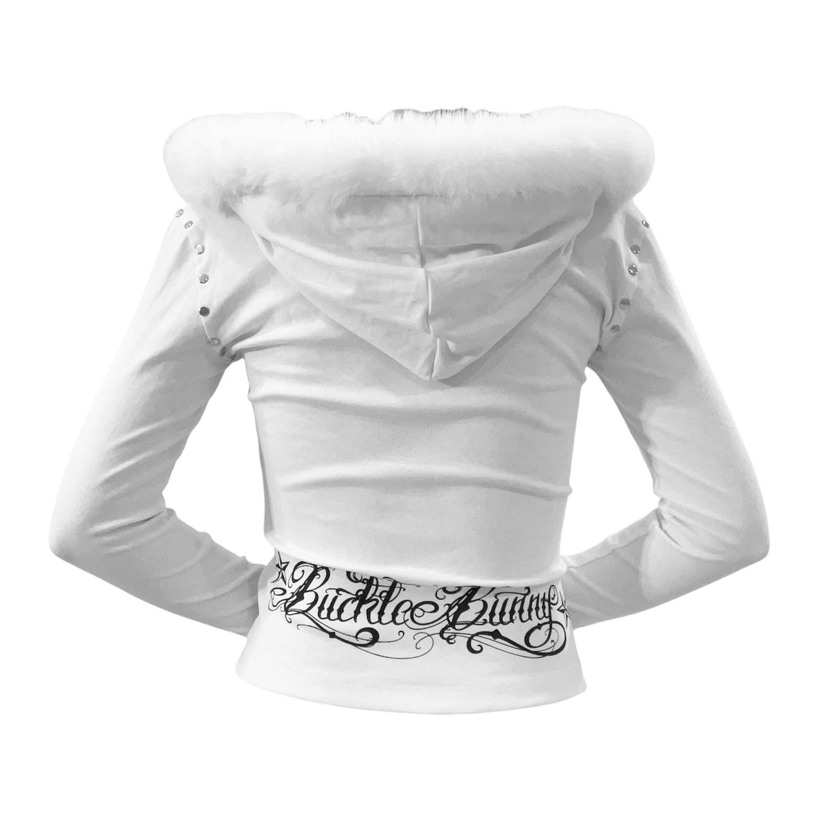 white starkissed hoodie *black*